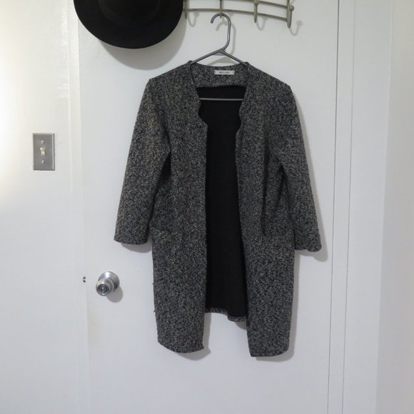 Mulaya Grey Peacoat Light Jacket - Picture 6 of 14